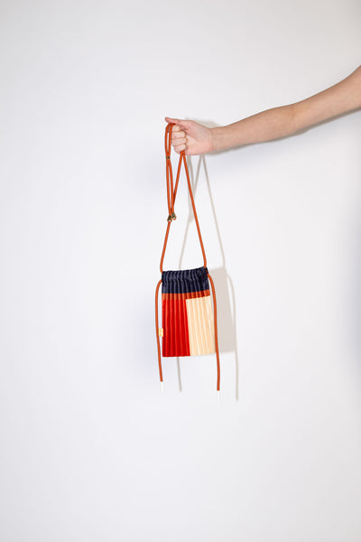 Pleated Satin Mini Bag - Jasper