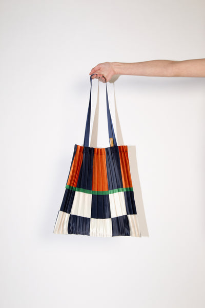 Pleated Satin Bag - Positano